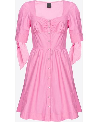 Pinko Cotton Poplin Dress - Pink