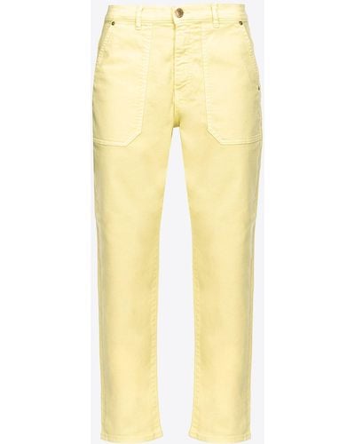 Pinko Cotton Bull Chino-style Jeans - Yellow