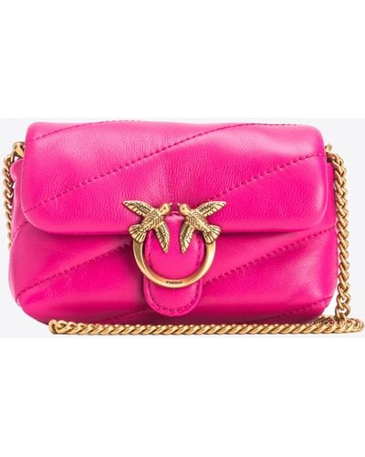 Pinko Micro Love Bag Puff Maxi Quilt - Rosa