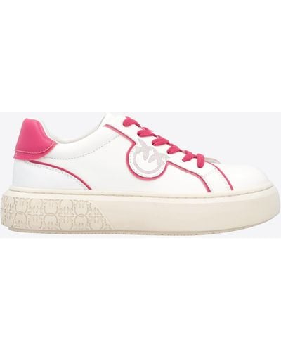 Pinko Sneakers In Pelle - Rosa