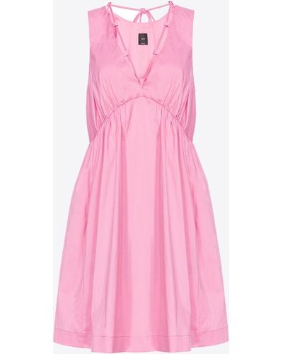 Pinko Technical Poplin Mini Dress - Pink