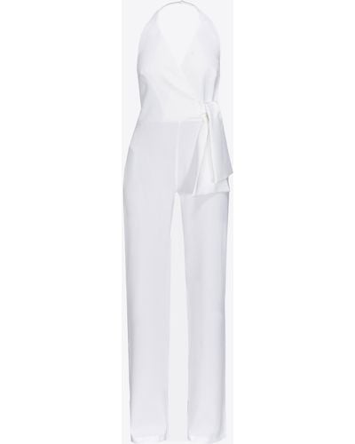 Pinko Halterneck Jumpsuit - White