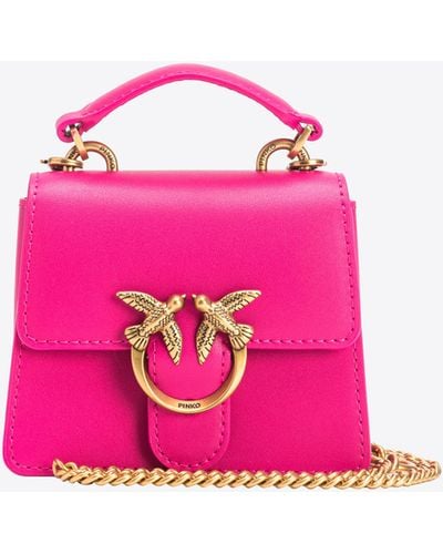 Pinko Micro Love Bag One Top Handle Light - Pink