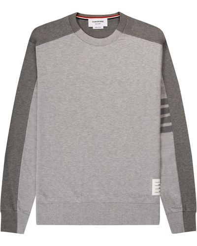 Thom Browne Contrasting Arm Sweatshirt Grey