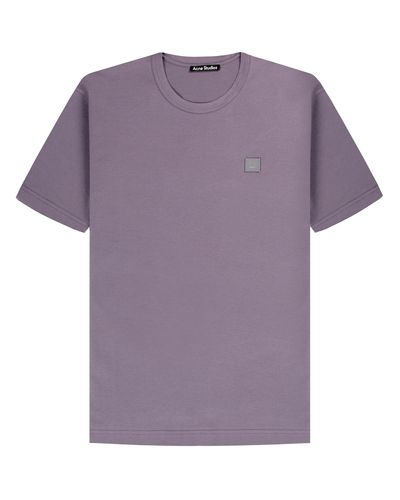 Acne Studios Nash Face T-shirt Faded Purple