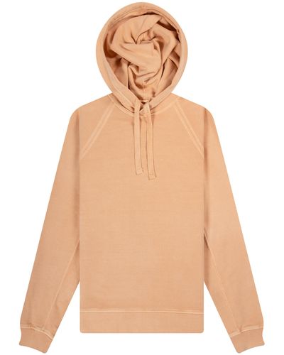 Pockets Ten-c 'labelled' Hooded Sweatshirt Peach - Multicolour
