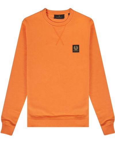 Belstaff Crew Neck Sweatshirt Signal Orange