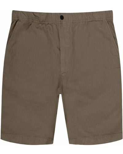 Norse Projects Ezra Cotton Linen Shorts Clay - Green