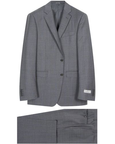 Canali Prince Of Wales Check Suit - Grey