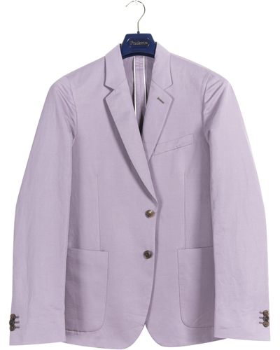 Paul Smith Soho Fit Cotton Blazer Lilac - Purple