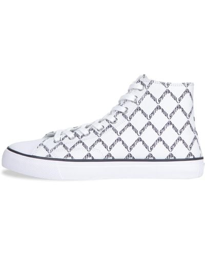 Paul Smith Ps 'carver' High Top Geo Printed Trainer White