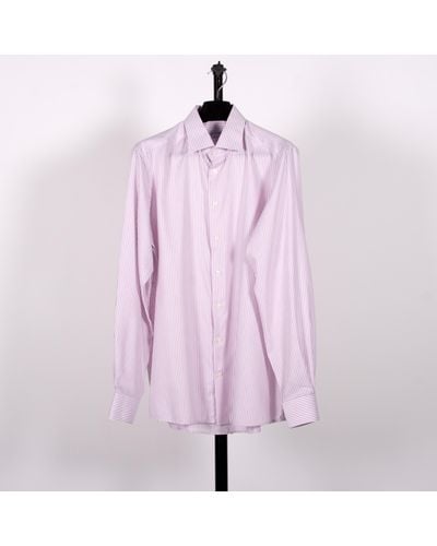Eton Bengal Stripe Contemporary Fit Shirt Pink/white