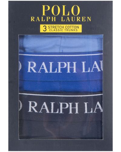 Polo Ralph Lauren '3-pack' Boxer Selection Blue