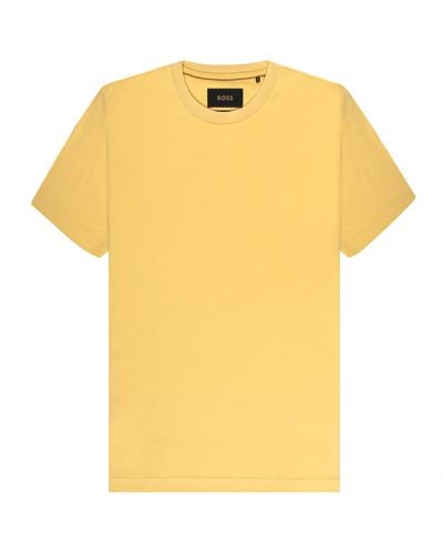 BOSS Hugo Tesar Crew Neck T-shirt Lemon - Yellow