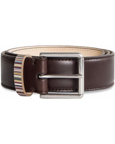 Paul Smith Leather Keeper Belt - Brown