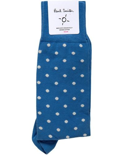 Paul Smith Fernando Polka Dot Socks Turquoise - Blue