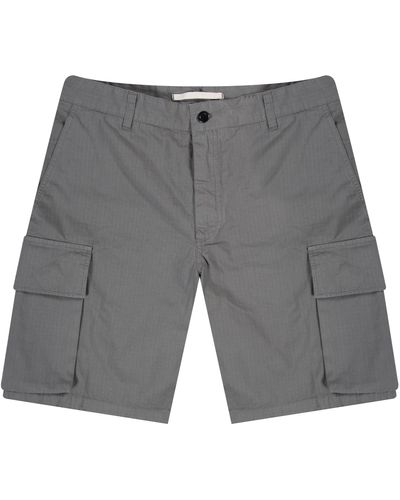 Norse Projects 'lukas' Ripstop Tab Series Shorts Magnet Grey Stripe