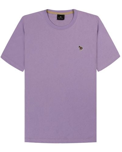 Paul Smith Ps Classic Zebra Crew T-shirt Lilac - Purple