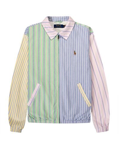 Polo Ralph Lauren Bayport Striped Oxford Fun Jacket Stripe Multi - Green
