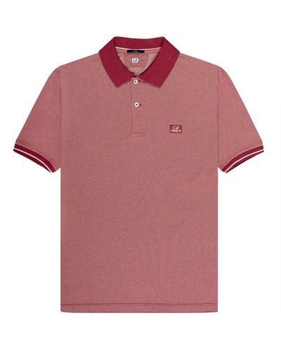 C.P. Company Tacting Piquet Polo Red - Purple