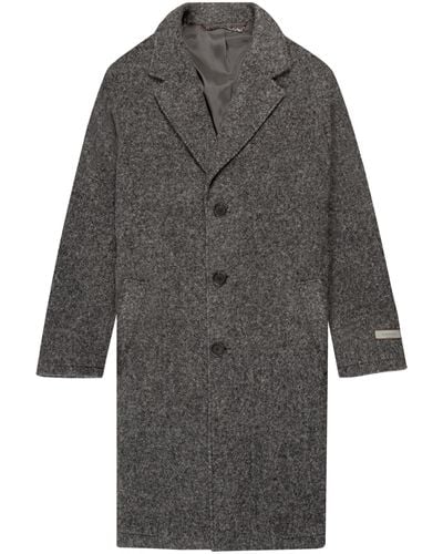 Canali Baby Alpaca Overcoat Grey