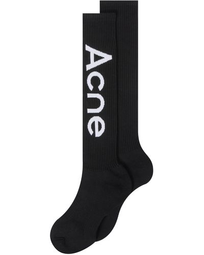 Acne Studios 'logo' Socks Black
