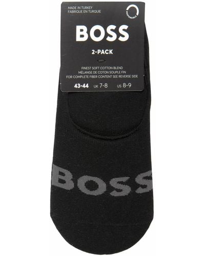 BOSS 2p Invisible Socks Black