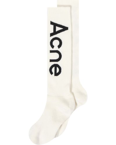 Acne Studios 'logo' Socks Off White