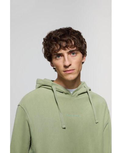 POLO CLUB Sweatshirt Mit Kaupze Und Taschen Jadegrün Minimal