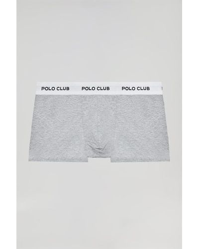 POLO CLUB Boxer Gris Con Logotipo - Multicolor
