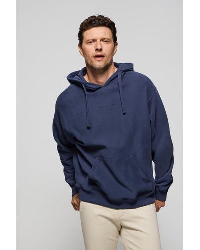 POLO CLUB Sweatshirt Mit Kaupze Und Taschen Marineblau Minimal
