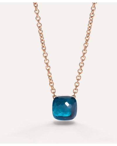 Pomellato Nudo Maxi Necklace With Pendant - Blue