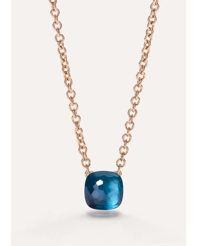Pomellato Nudo Petit Necklace With Pendant - Blue
