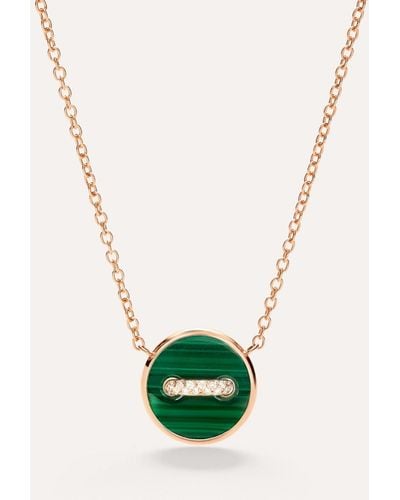 Pomellato Pom Pom Dot Necklace With Pendant - Green