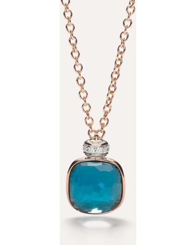Pomellato Nudo Classic Necklace With Pendant - Blue