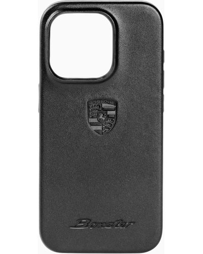 Porsche Design Snap on Case iPhone 15 Pro Boxster - Schwarz