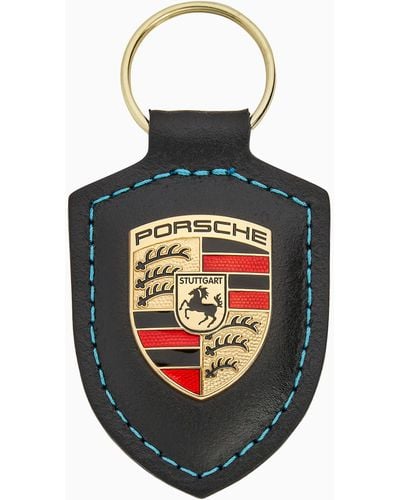 Porsche Design Schlüsselanhänger Wappen Charging Service - Schwarz