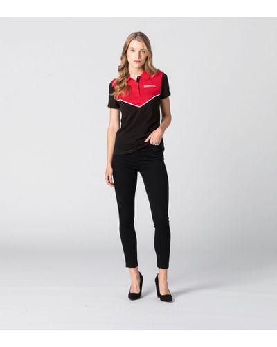 Porsche Design Polo-Shirt Damen – Motorsport - Rot