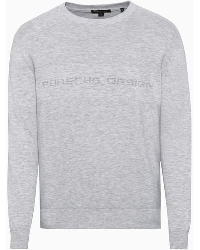 Porsche Design Jacquard Logo Sweatshirt - Grau