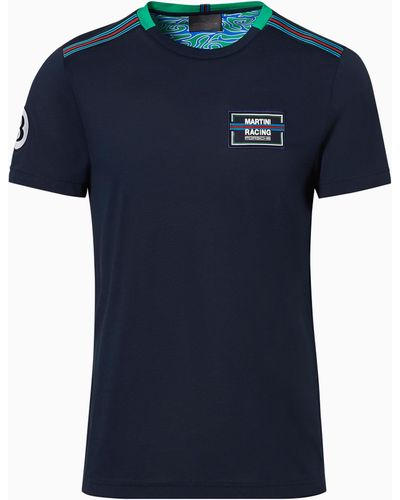 Porsche Design T-Shirt – MARTINI RACING® - Blau