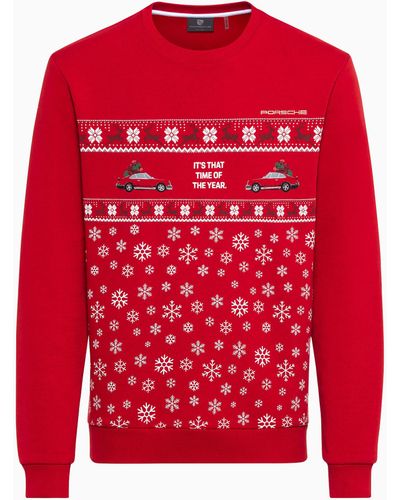 Porsche Design Sweatshirt Unisex – Christmas - Rot