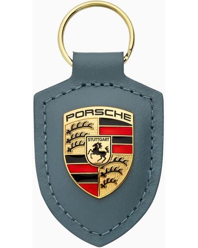 Porsche Design Schlüsselanhänger Wappen - Blau