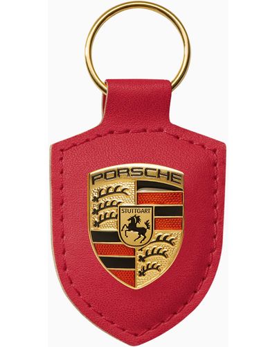 Porsche Design Schlüsselanhänger Wappen – Essential - Rot