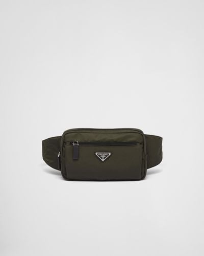 Prada Re-Nylon And Saffiano Leather Belt Bag - Multicolour