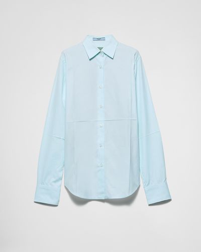 Prada Oxford Cotton Shirt - Blue