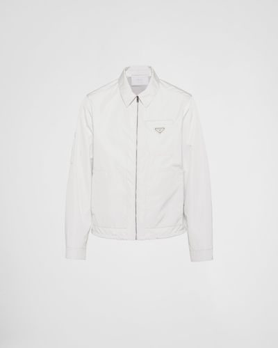 Prada Re-nylon Blouson Jacket - White