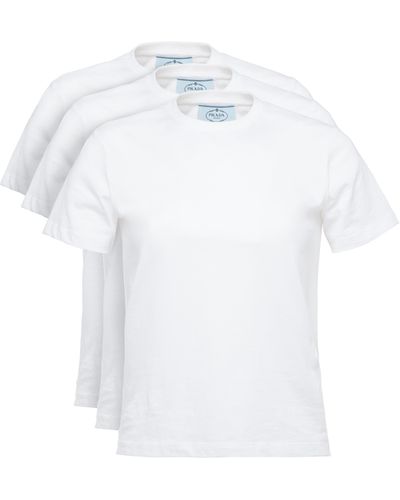 Prada Cotton Jersey T-shirt - White