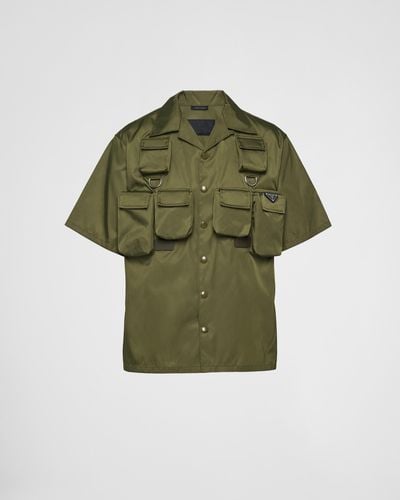 Prada Short-sleeved Re-nylon Shirt - Green