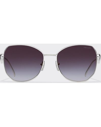 Prada Sunglasses With Triangle Logo - Purple