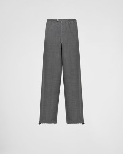 Prada Wool Pants - Gray
